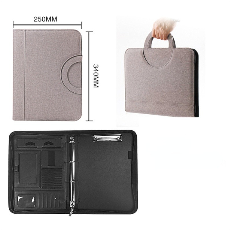 Portfolio Folder Zip - 1 Buah Tas Folder File Ritsleting