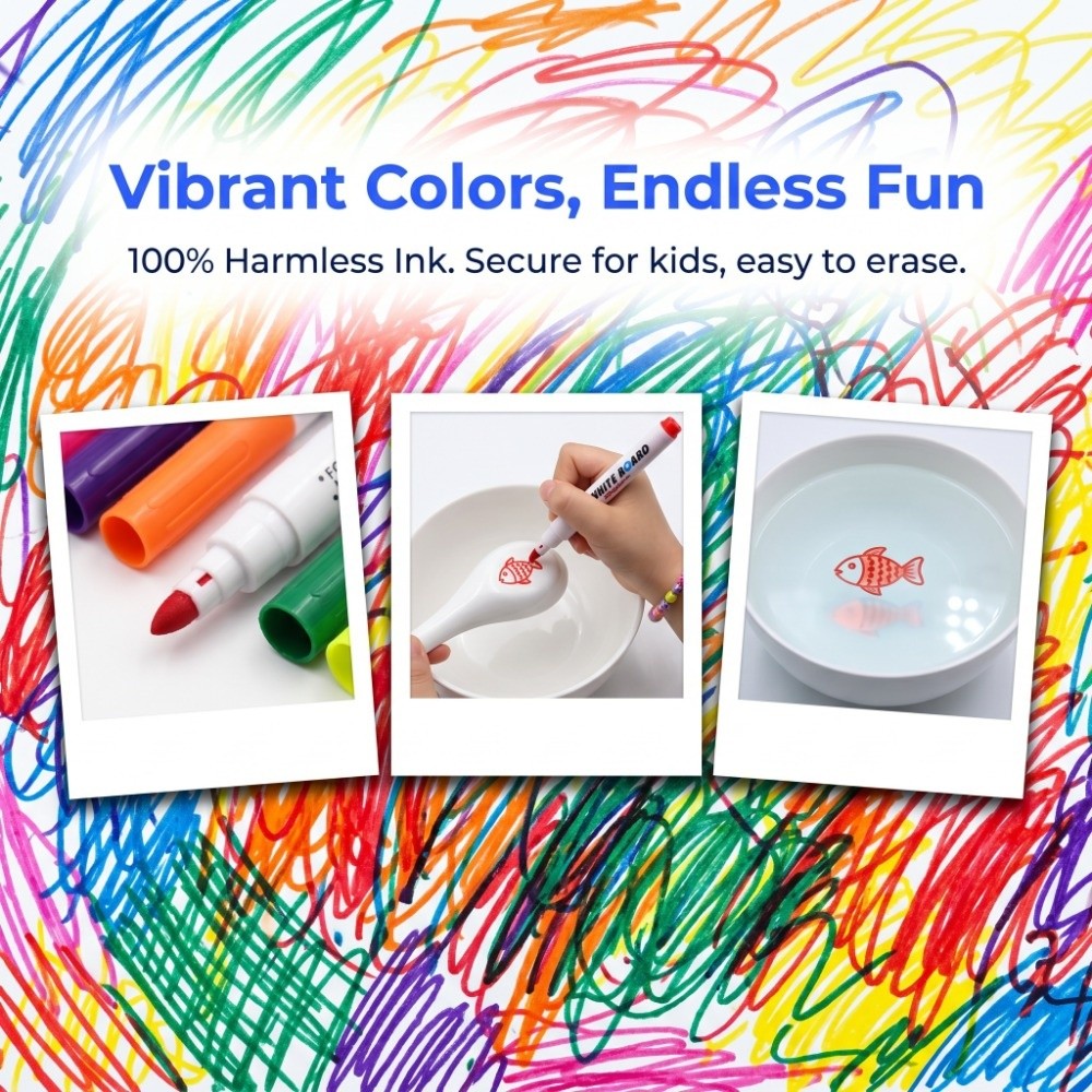 12 Buah Spidol Mengapung di Ai - Whiteboard Marker Set ulasan dan harga
