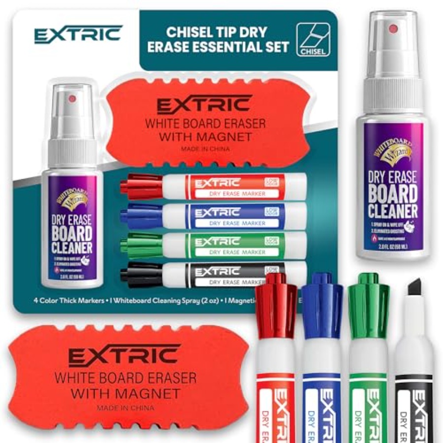 Set Spidol Penghapus Kering, 4 - Whiteboard Marker Set ulasan dan harga