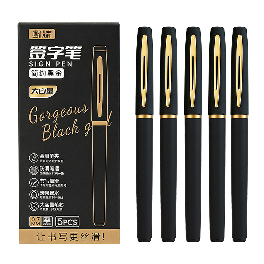 5 Buah/Pak Pena Gel Kapasitas  - Stationery Supply Business ulasan dan harga