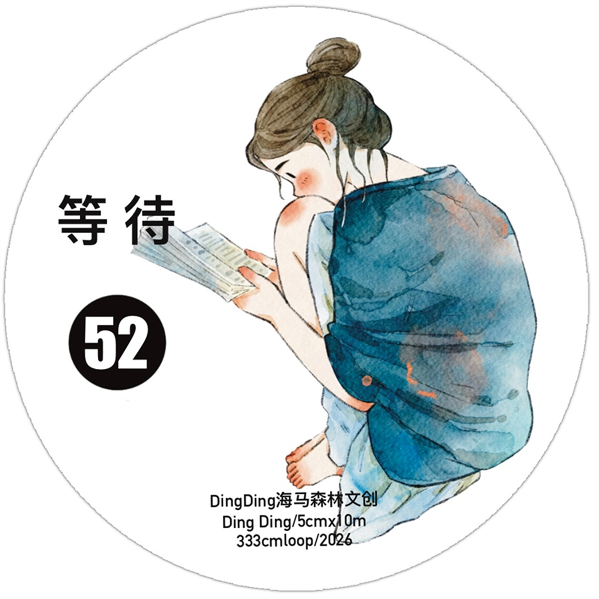 DingDing Studio Vintage Waitin - Washi Tape Set ulasan dan harga