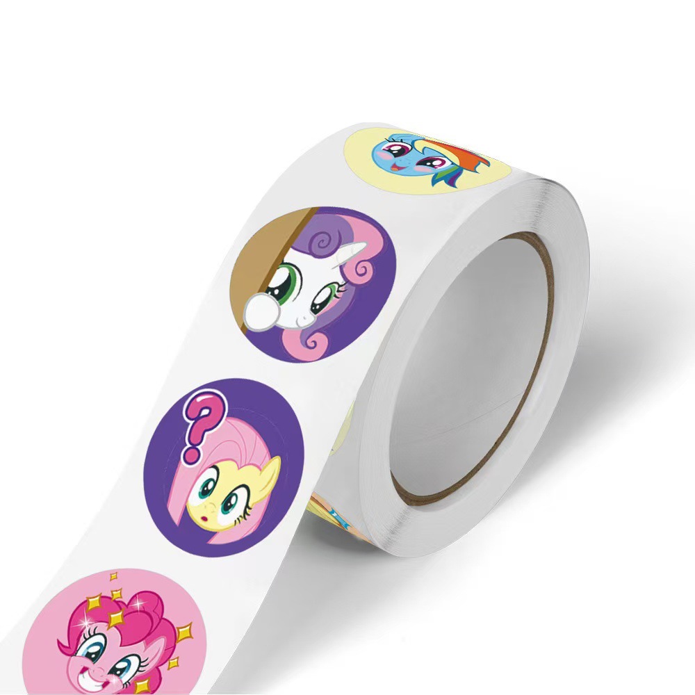 500 Buah Stiker Bulat My Littl - Label Printer Tape ulasan dan harga