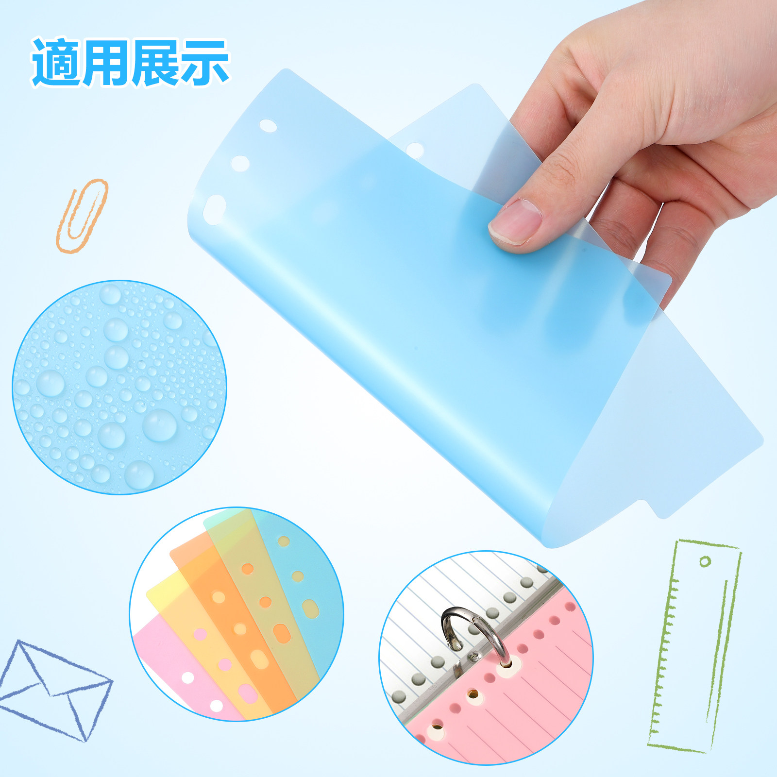 10Pcs Pembatas Plastik Fleksib - Index Tab Divider ulasan dan harga