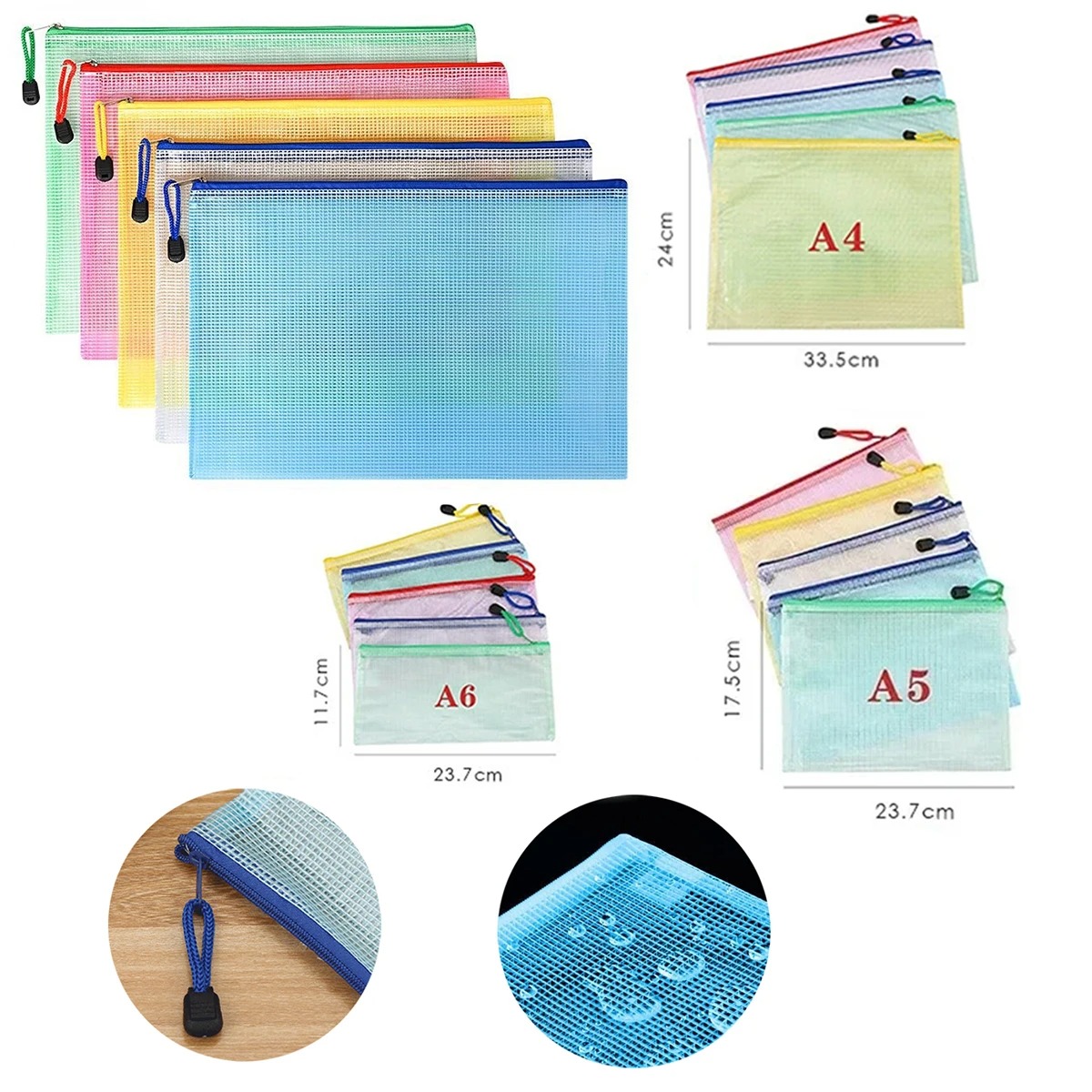 5-100 Buah Folder Penyimpanan  - Portfolio Folder Zip ulasan dan harga