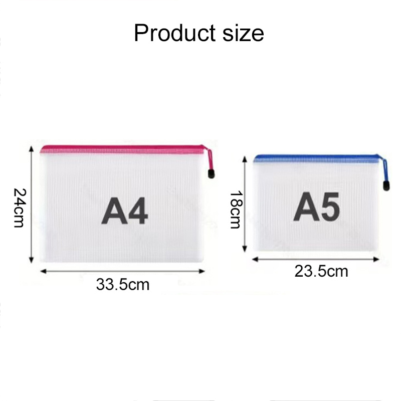 5/20 Buah Tas Kantong Ritsleti - Portfolio Folder Zip ulasan dan harga