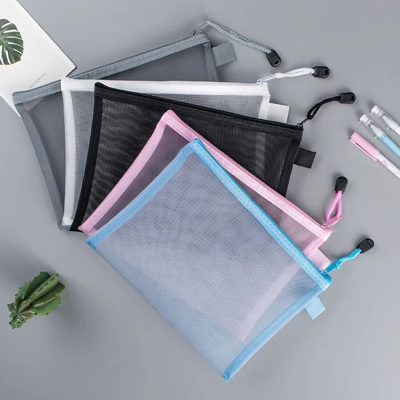 1 Buah Kantong Ritsleting Jari - Portfolio Folder Zip ulasan dan harga