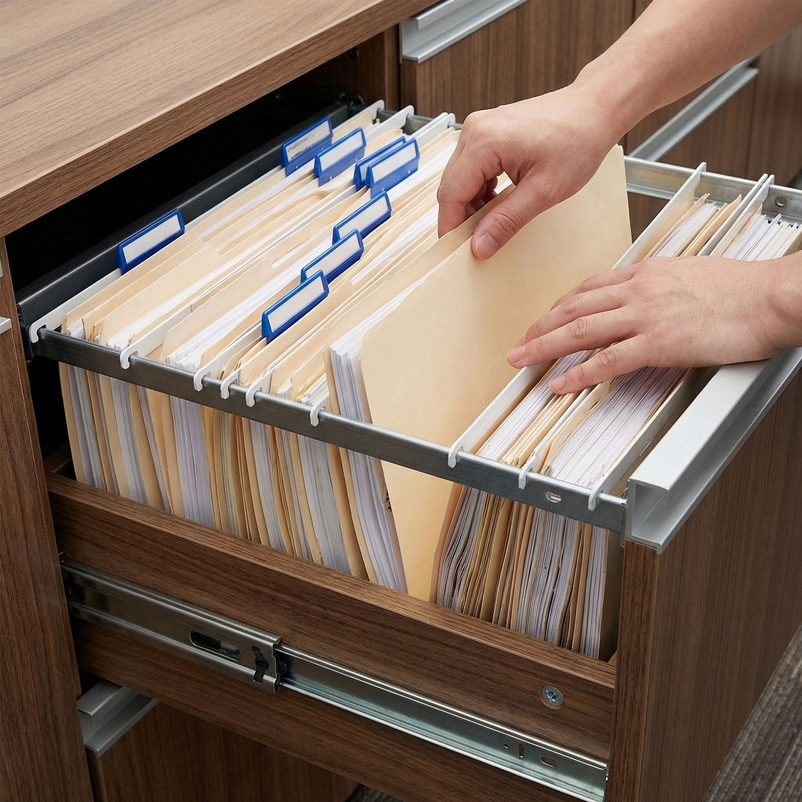12Pcs Rel Penyusun File Logam  - File Folder Hanging ulasan dan harga